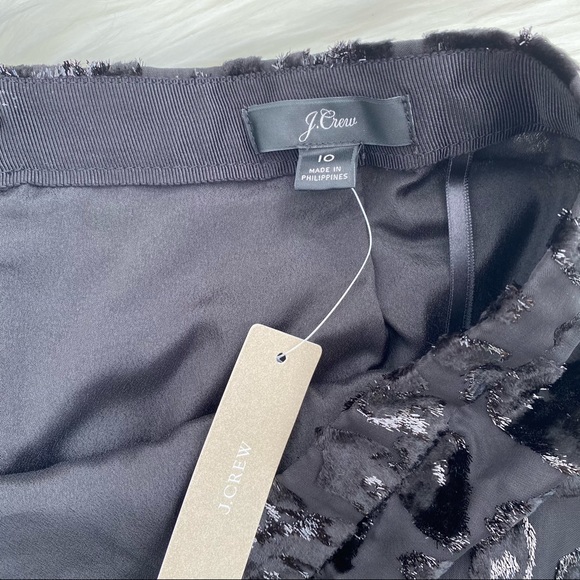 J. Crew Black Pattern Midi Skirt - Picture 2 of 4